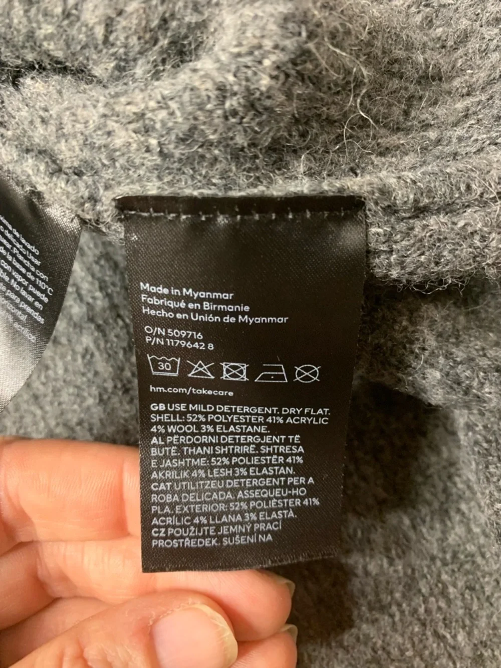 H&M Grey Rib-Knit Sweetheart Neckline Mini Dress - Small - Picture 4 of 7